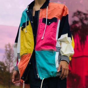 Vintage color block jacket